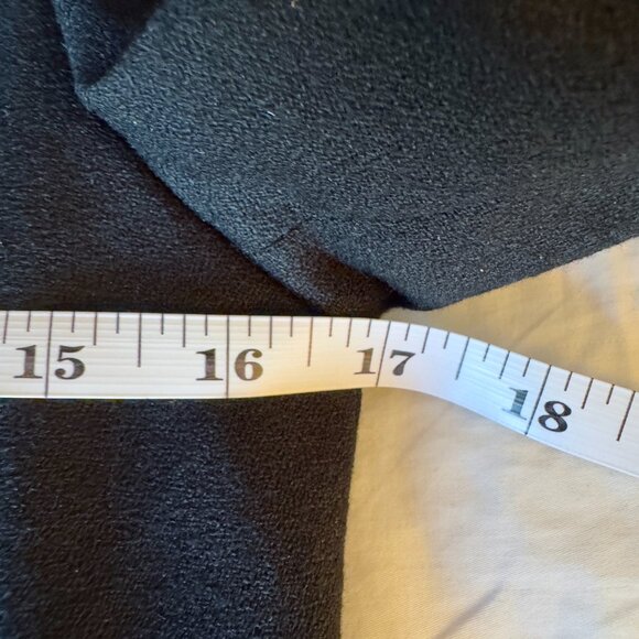 1980s Vintage Black w White Embroidered Trim Skirt and Blazer Suit Set - Picture 12 of 16